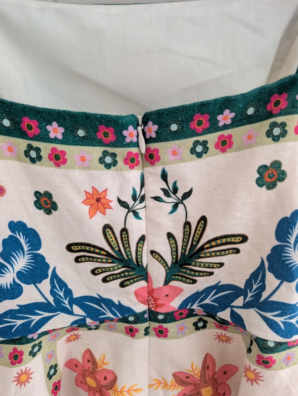 NWOT House of Harlow 1960 Linen Blend Floral Peplum Tank - Picture 6 of 7